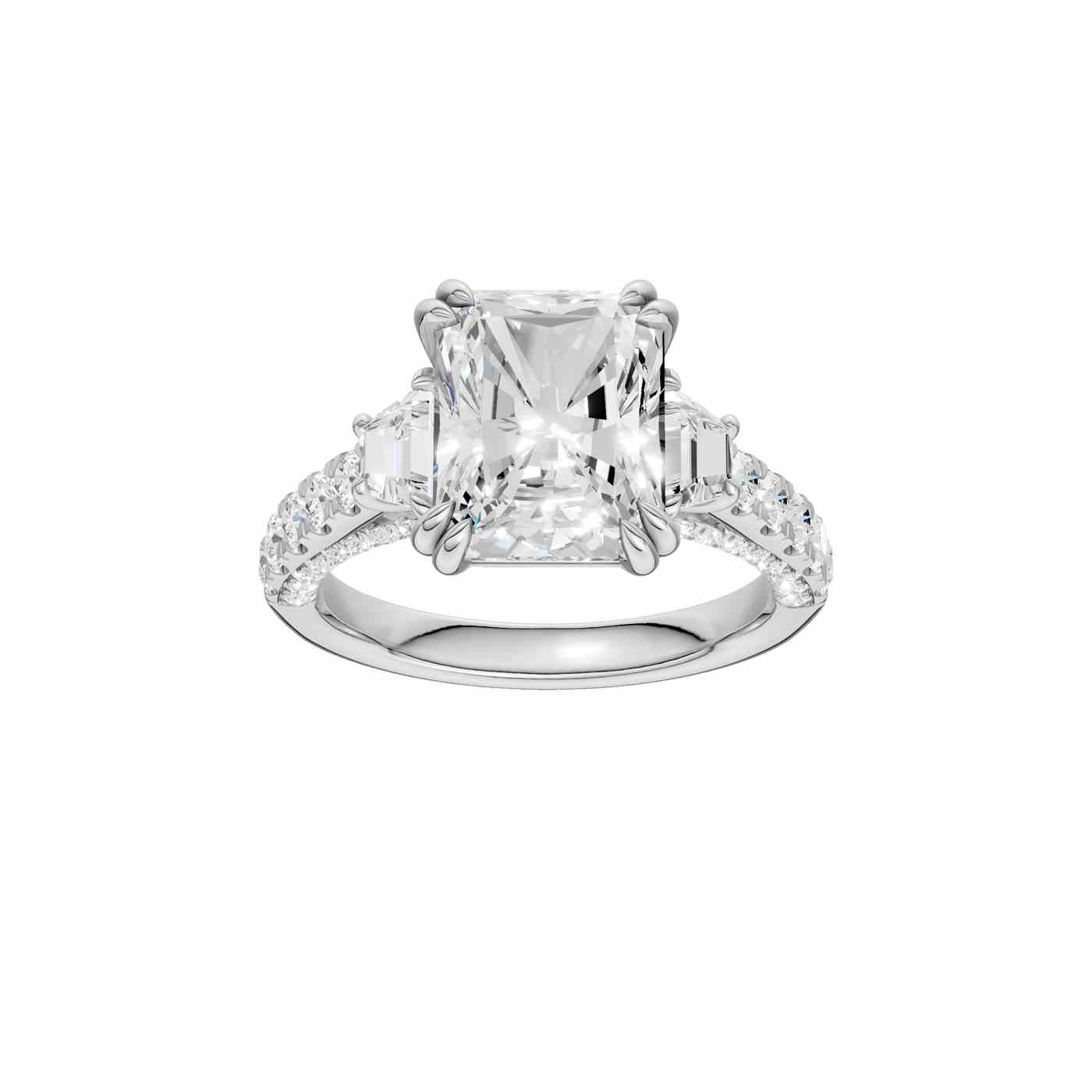 14K 4.00 CT Lab Grown Diamond Ring