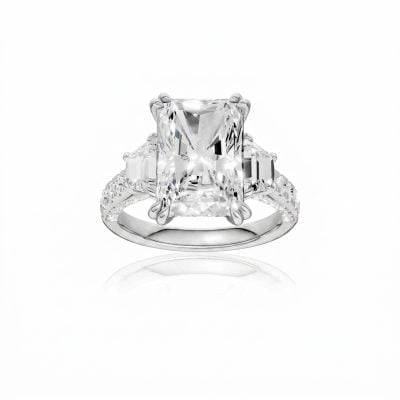 14K 6.50 CT Lab Grown Diamond Ring
