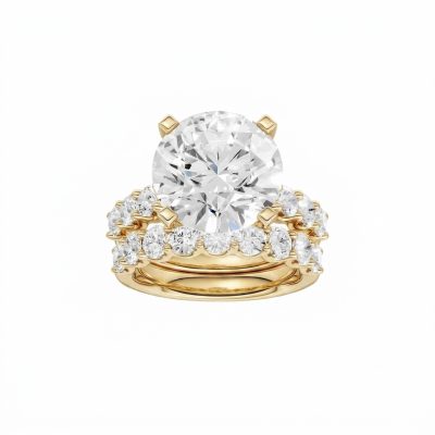 14K 8.00 CT Lab Grown Diamond Bridal Set