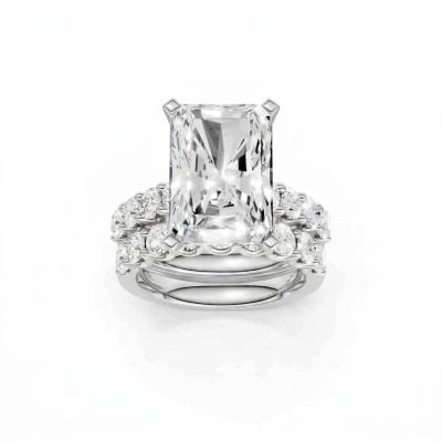 14K 9.00 CT Lab Grown Diamond Bridal Set