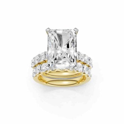 14K 9.00 CT Lab Grown Diamond Bridal Set