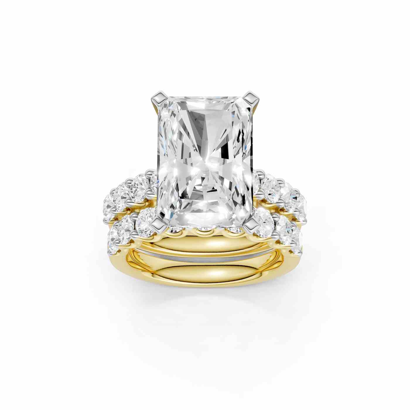 14K 9.00 CT Lab Grown Diamond Bridal Set