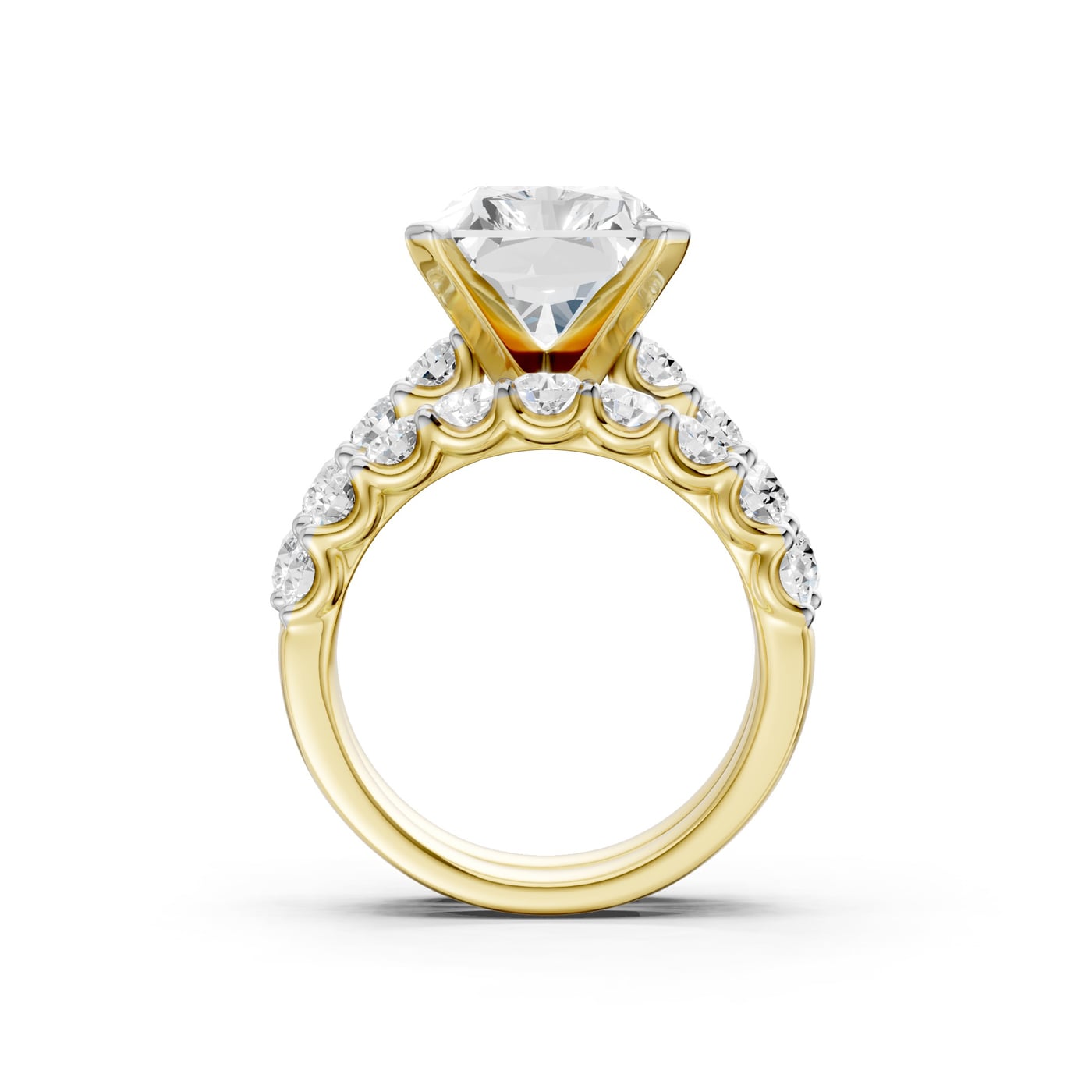 14K 9.00 CT Lab Grown Diamond Bridal Set - Image 2