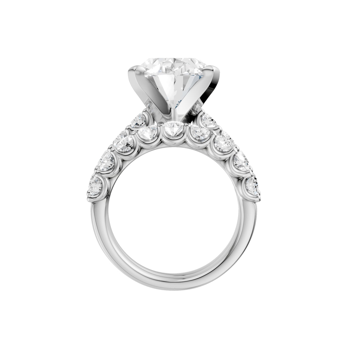14K 8.00 CT Lab Grown Diamond Bridal Set - Image 4