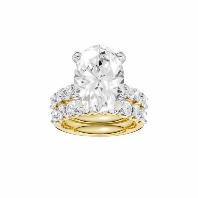 14K 8.00 CT Lab Grown Diamond Bridal Set