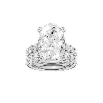 14K 9.00 CT Lab Grown Diamond Bridal Set