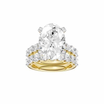 14K 9.00 CT Lab Grown Diamond Bridal Set