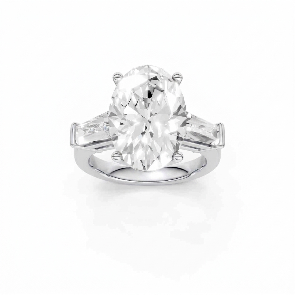 14K 7.00 CT Lab Grown Diamond Ring