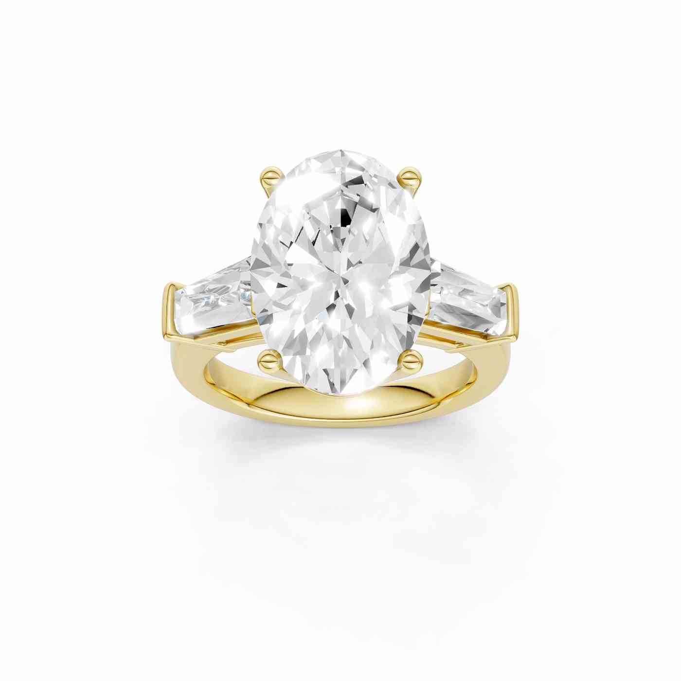 14K 7.00 CT Lab Grown Diamond Ring