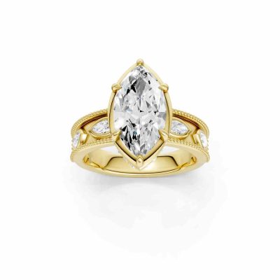 14K 3.50 CT Lab Grown Diamond Ring