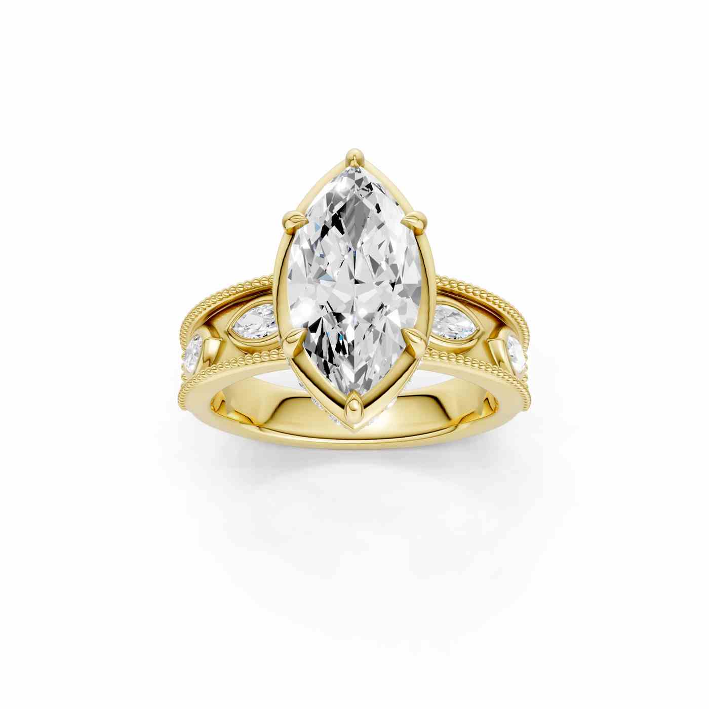 14K 3.50 CT Lab Grown Diamond Ring