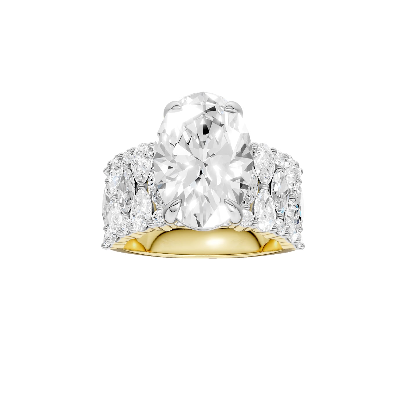 14K 7.00 CT Lab Grown Diamond Ring