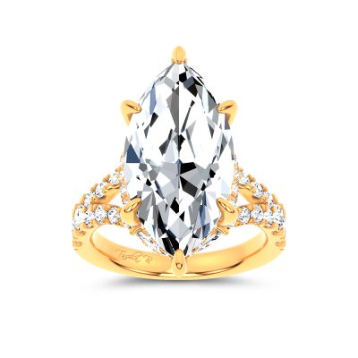 14K 11.62 CT Lab Grown Diamond Ring
