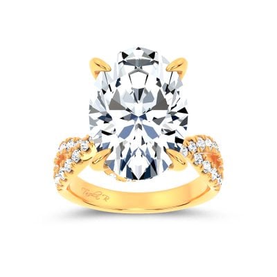 14K 10.90 CT Lab Grown Diamond Ring