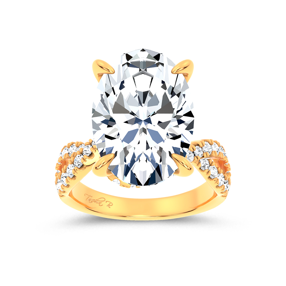 14K 10.90 CT Lab Grown Diamond Ring