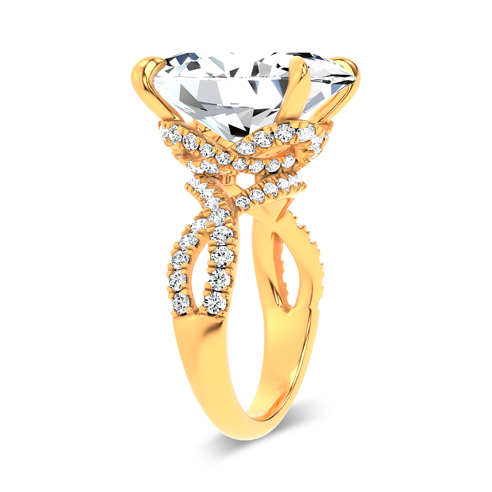 14K 10.90 CT Lab Grown Diamond Ring - Image 2