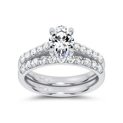 14K 1.75 CT Lab Grown Diamond Bridal Set