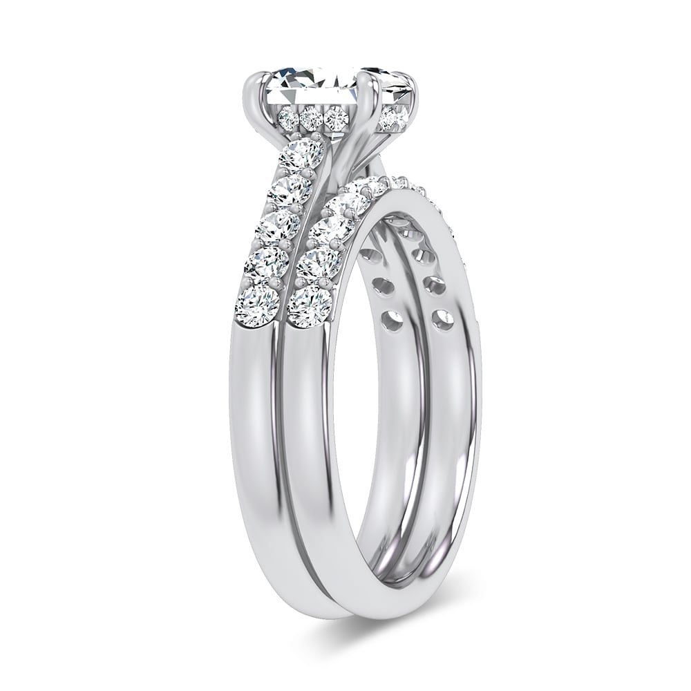 14K 1.75 CT Lab Grown Diamond Bridal Set - Image 2