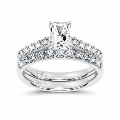 14K 1.75 CT Lab Grown Diamond Bridal Set