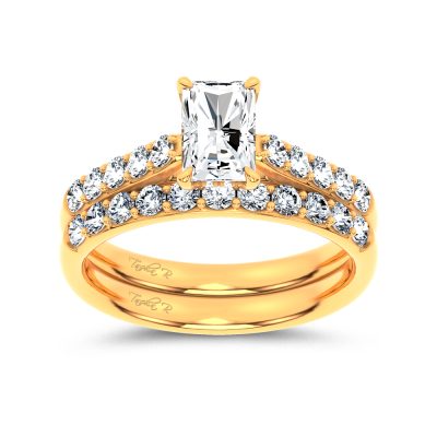14K 1.75 CT Lab Grown Diamond Bridal Set