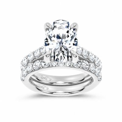 14K 7.00 CT Lab Grown Diamond Bridal Set