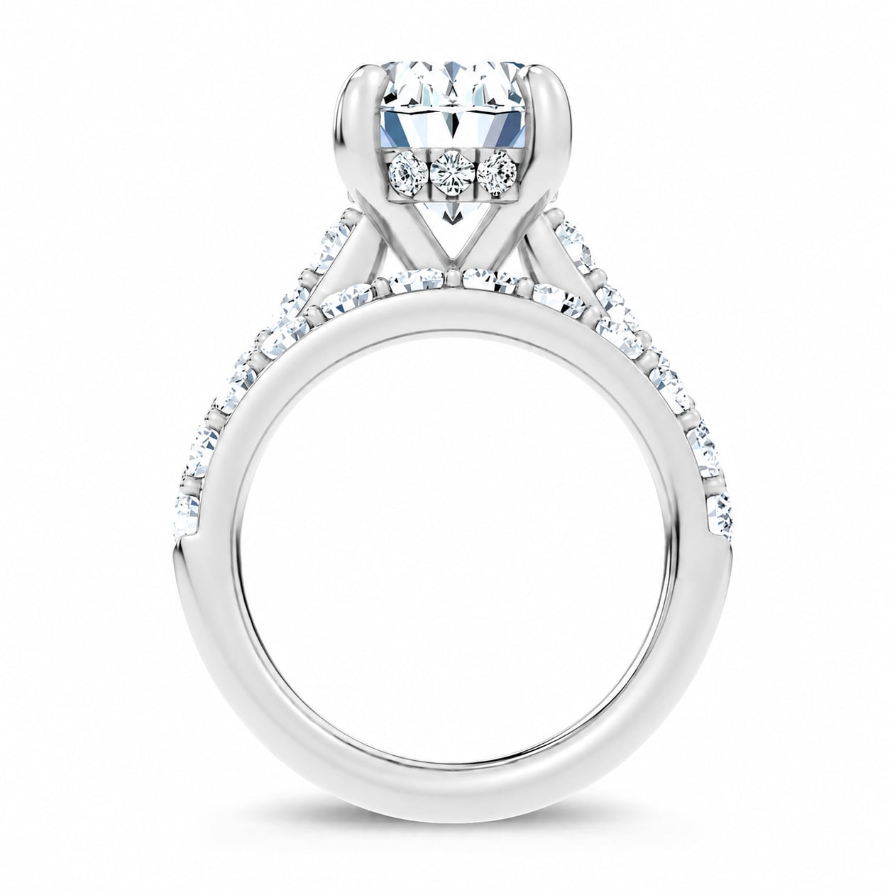 14K 7.00 CT Lab Grown Diamond Bridal Set - Image 3