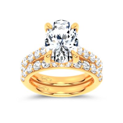 14K 7.00 CT Lab Grown Diamond Bridal Set