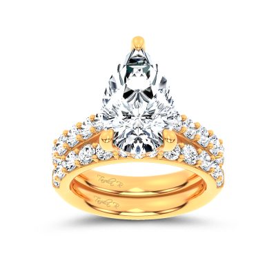 14K 7.00 CT Lab Grown Diamond Bridal Set