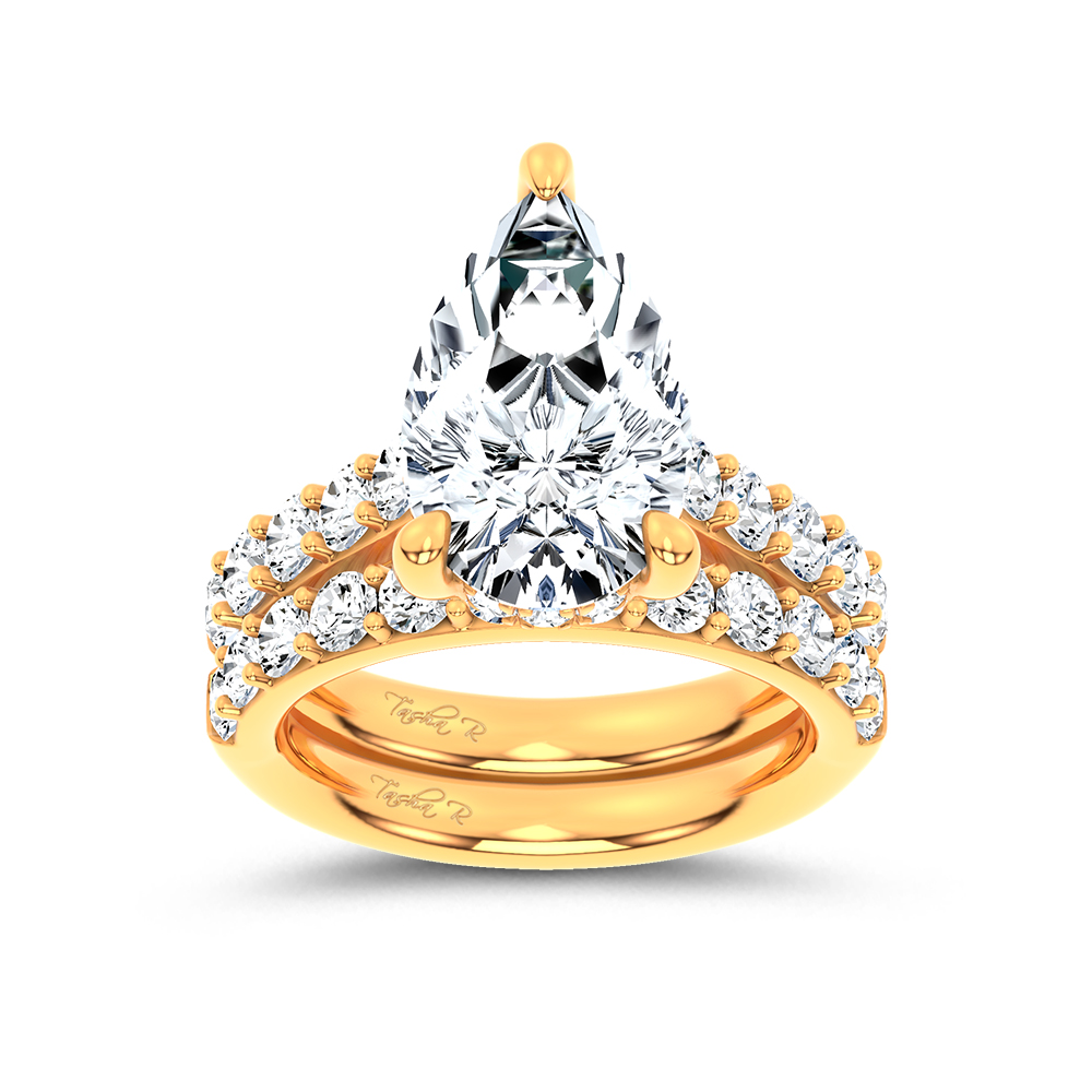14K 7.00 CT Lab Grown Diamond Bridal Set