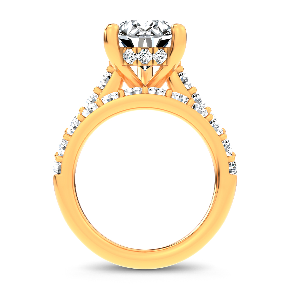 14K 7.00 CT Lab Grown Diamond Bridal Set - Image 2
