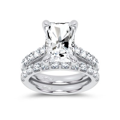 14K 7.00 CT Lab Grown Diamond Bridal Set
