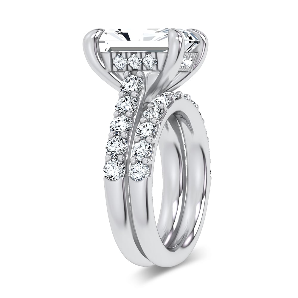 14K 7.00 CT Lab Grown Diamond Bridal Set - Image 2