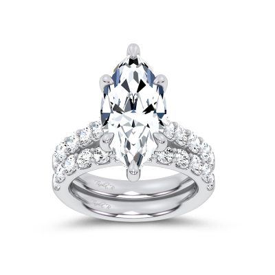 14K 7.00 CT Lab Grown Diamond Bridal Set