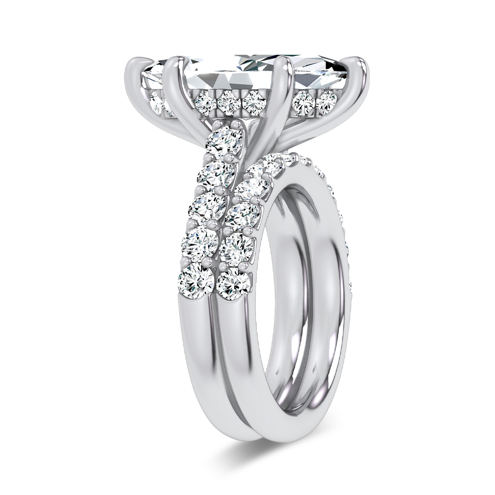14K 7.00 CT Lab Grown Diamond Bridal Set - Image 2