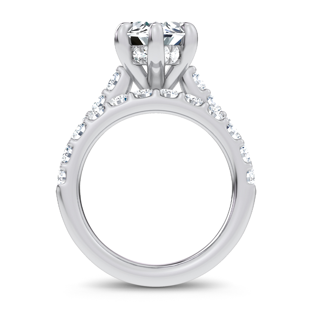 14K 7.00 CT Lab Grown Diamond Bridal Set - Image 3