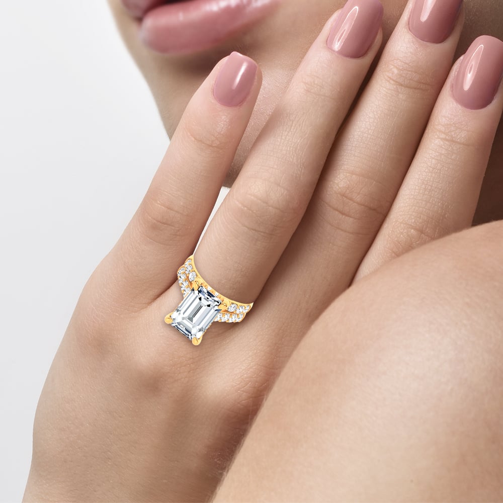 14K 11.62 CT Lab Grown Diamond Ring - Image 4