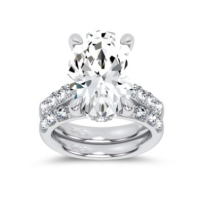 14K 12.46 CT Lab Grown Diamond Bridal Set