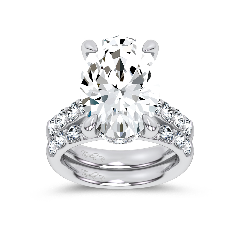 14K 12.46 CT Lab Grown Diamond Bridal Set