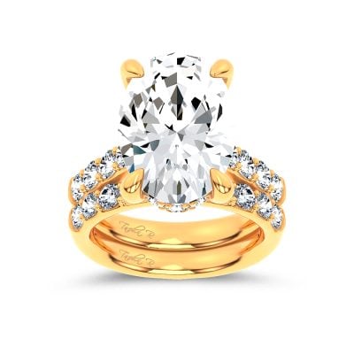 14K 12.46 CT Lab Grown Diamond Bridal Set