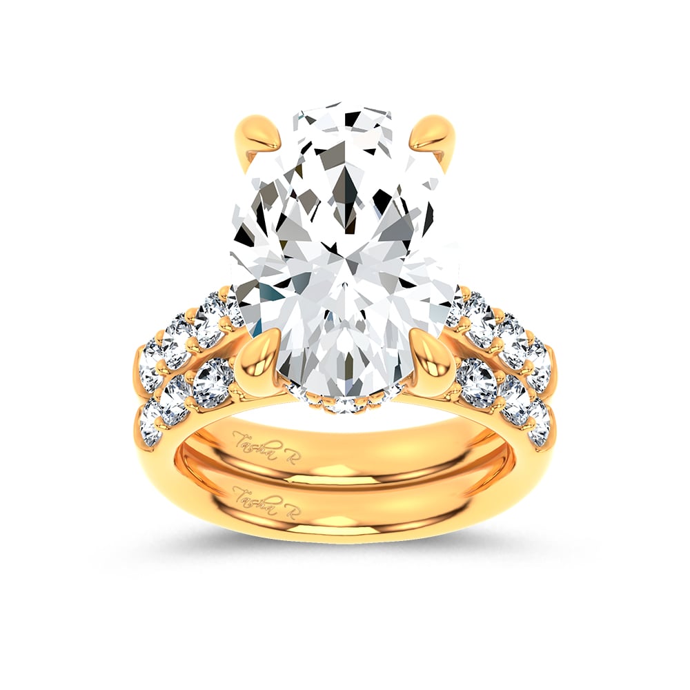 14K 12.46 CT Lab Grown Diamond Bridal Set