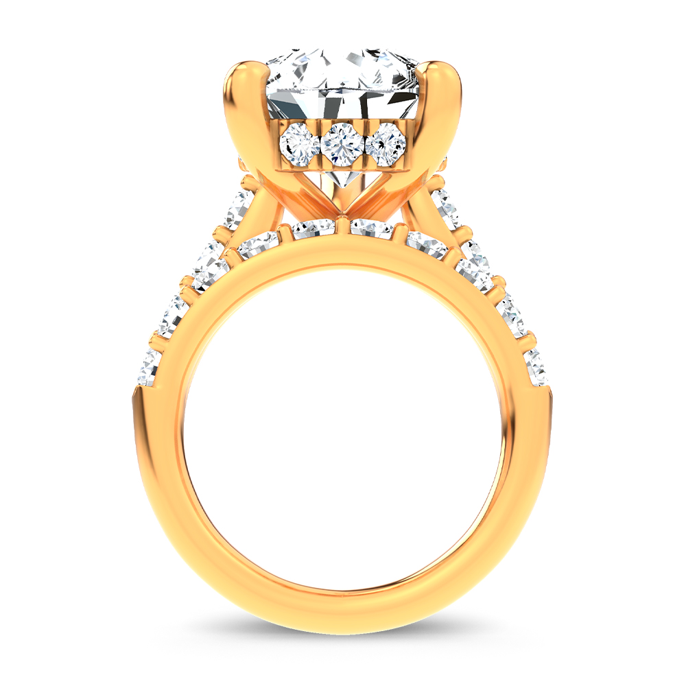 14K 12.40 CT Lab Grown Diamond Bridal Set - Image 3