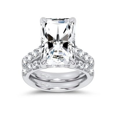 14K 12.36 CT Lab Grown Diamond Bridal Set