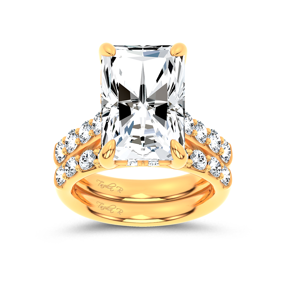 14K 12.36 CT Lab Grown Diamond Bridal Set