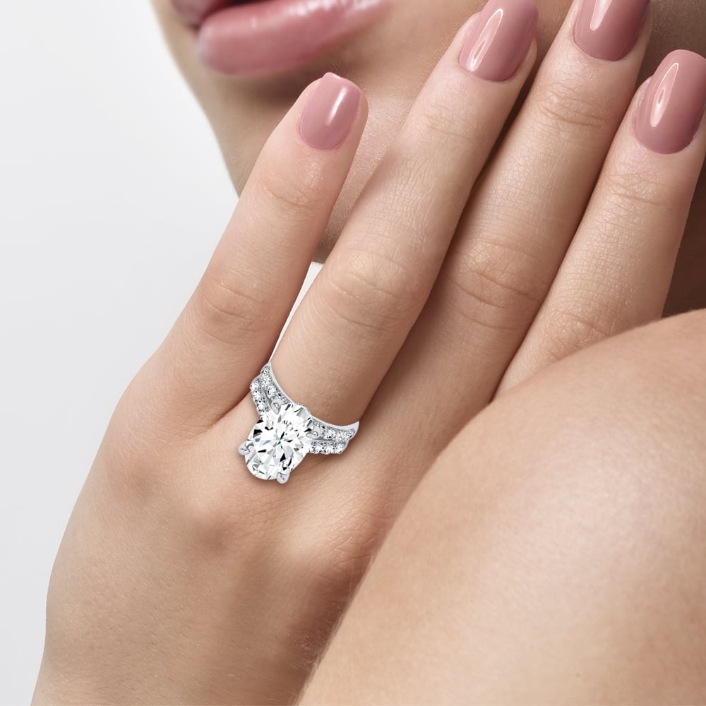 14K 9.25 CT Lab Grown Diamond Bridal Set - Image 3