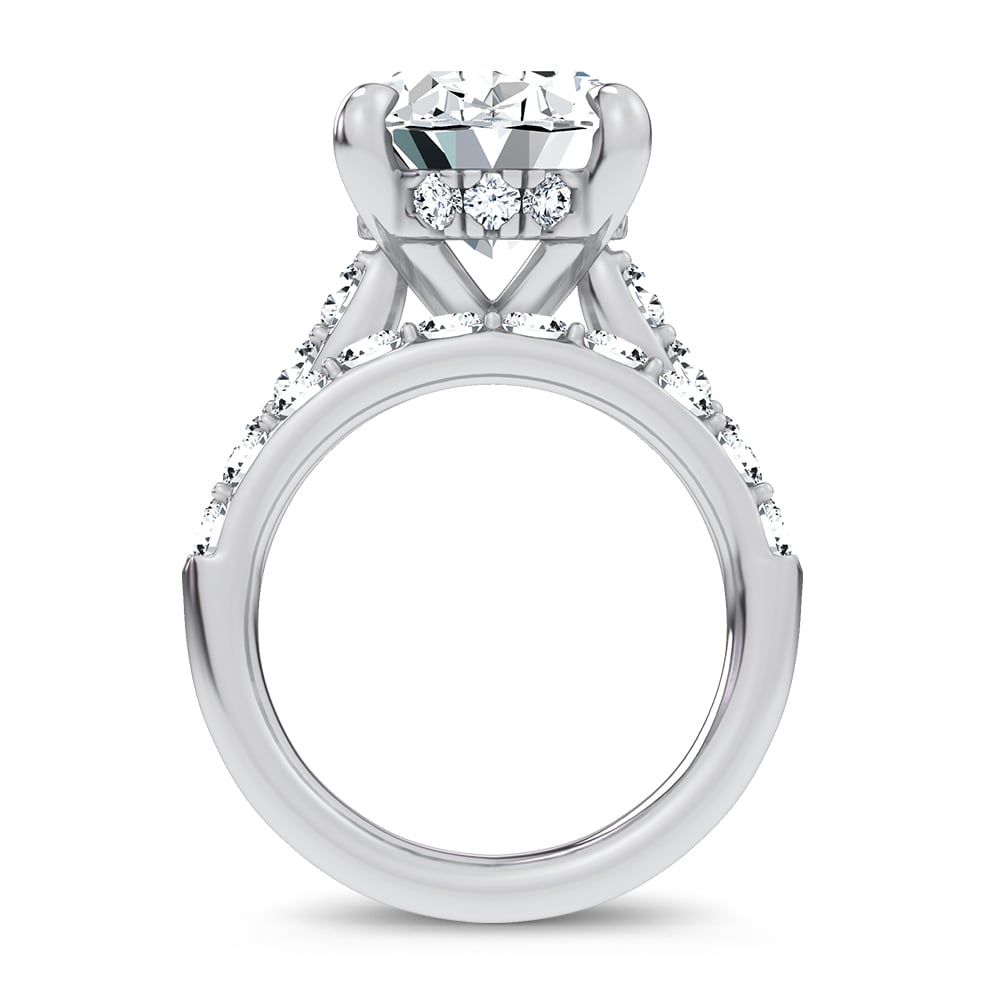 14K 9.25 CT Lab Grown Diamond Bridal Set - Image 4