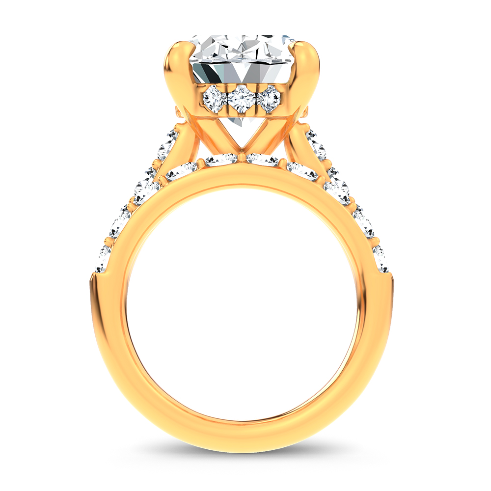 14K 9.25 CT Lab Grown Diamond Bridal Set - Image 3