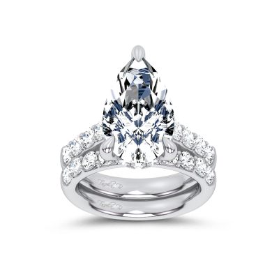 14K 9.31 CT Lab Grown Diamond Bridal Set