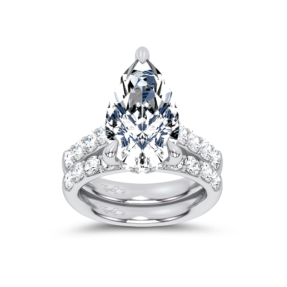 14K 9.31 CT Lab Grown Diamond Bridal Set
