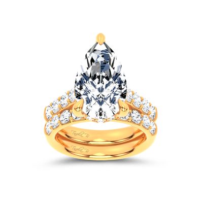 14K 9.31 CT Lab Grown Diamond Bridal Set