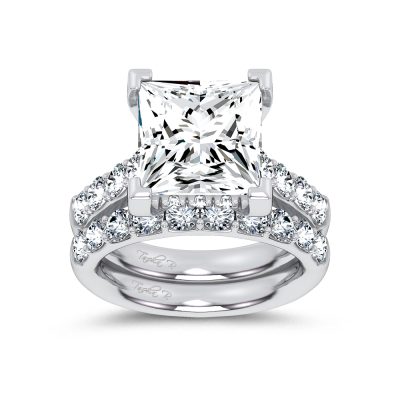14K 9.25 CT Lab Grown Diamond Bridal Set